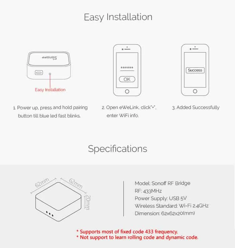 sonoff dw1 433mhz door window sensor magnetic wireless detector wifi alarm security system support rf bridge smart switch alexa