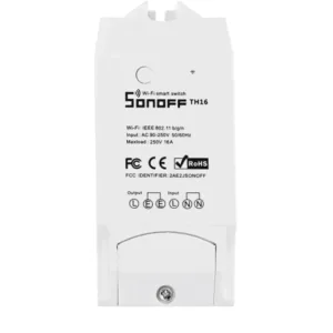 sonoff th16 diy 16a smart home wifi temperature humidity thermostat app remote control switch