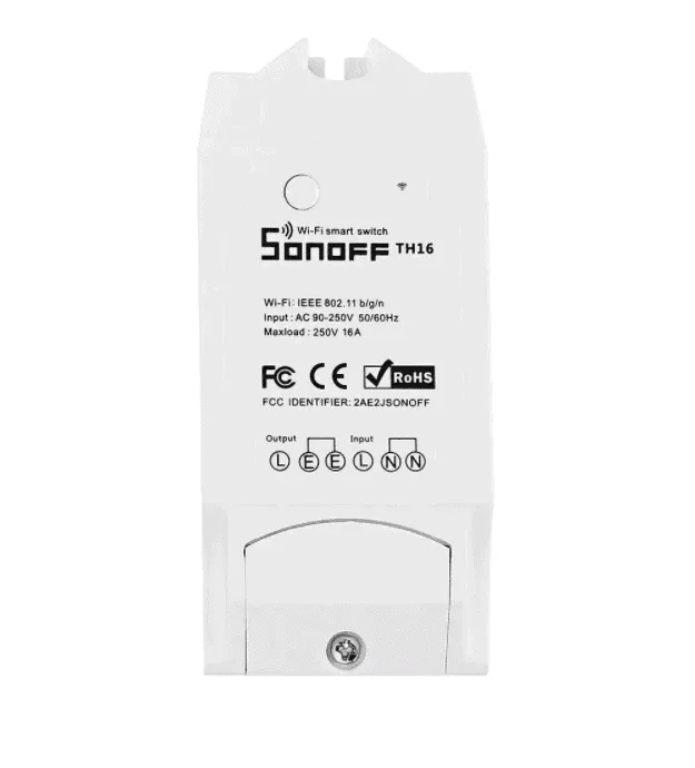 sonoff th16 diy 16a smart home wifi temperature humidity thermostat app remote control switch