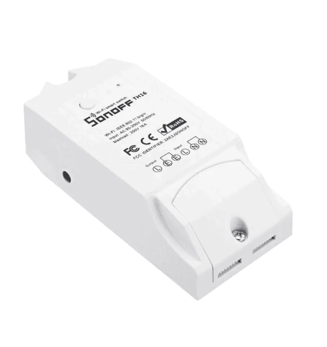 sonoff th16 diy 16a smart home wifi temperature humidity thermostat app remote control switch