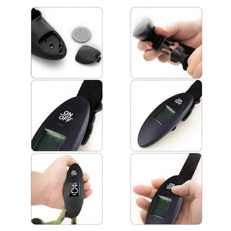 100g digital electronic luggage scale lcd portable travel suitcase bag scale hanging scale capacity 40kg