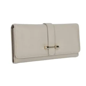 time and tru carol deluxe flap clutch wallet
