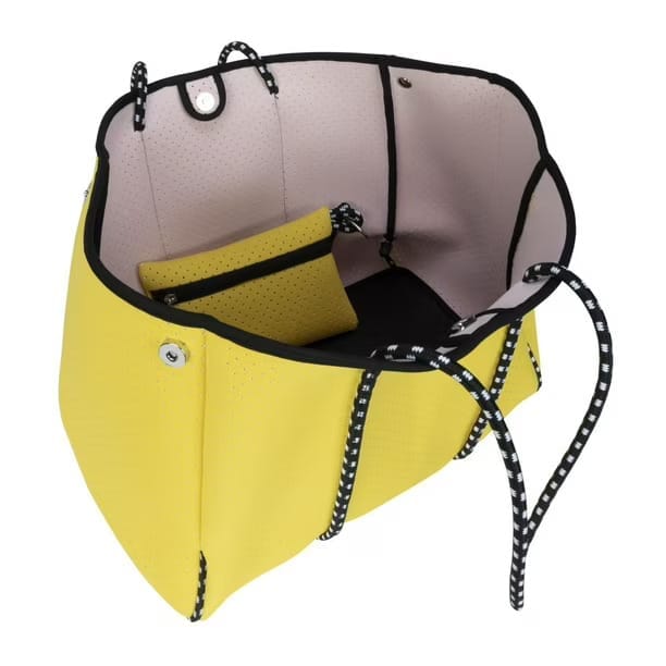 time and tru addison 2 in 1 tote yellow