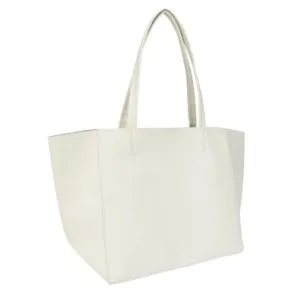 soft tote chic handbag color white
