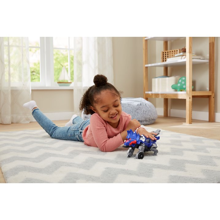 VTech Switch and Go Triceratops Roadster Transforming Blue Dino Crasher - Image 6