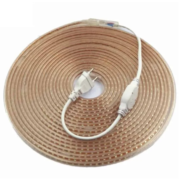 ywxlight 5m 72w 600leds 5730 smd led strip ip67 waterproof outdoor garden holiday christmas decoration lamp eu plug ac 220v (cool white)