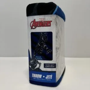 marvel avengers black panther throw super soft 46” x 60”