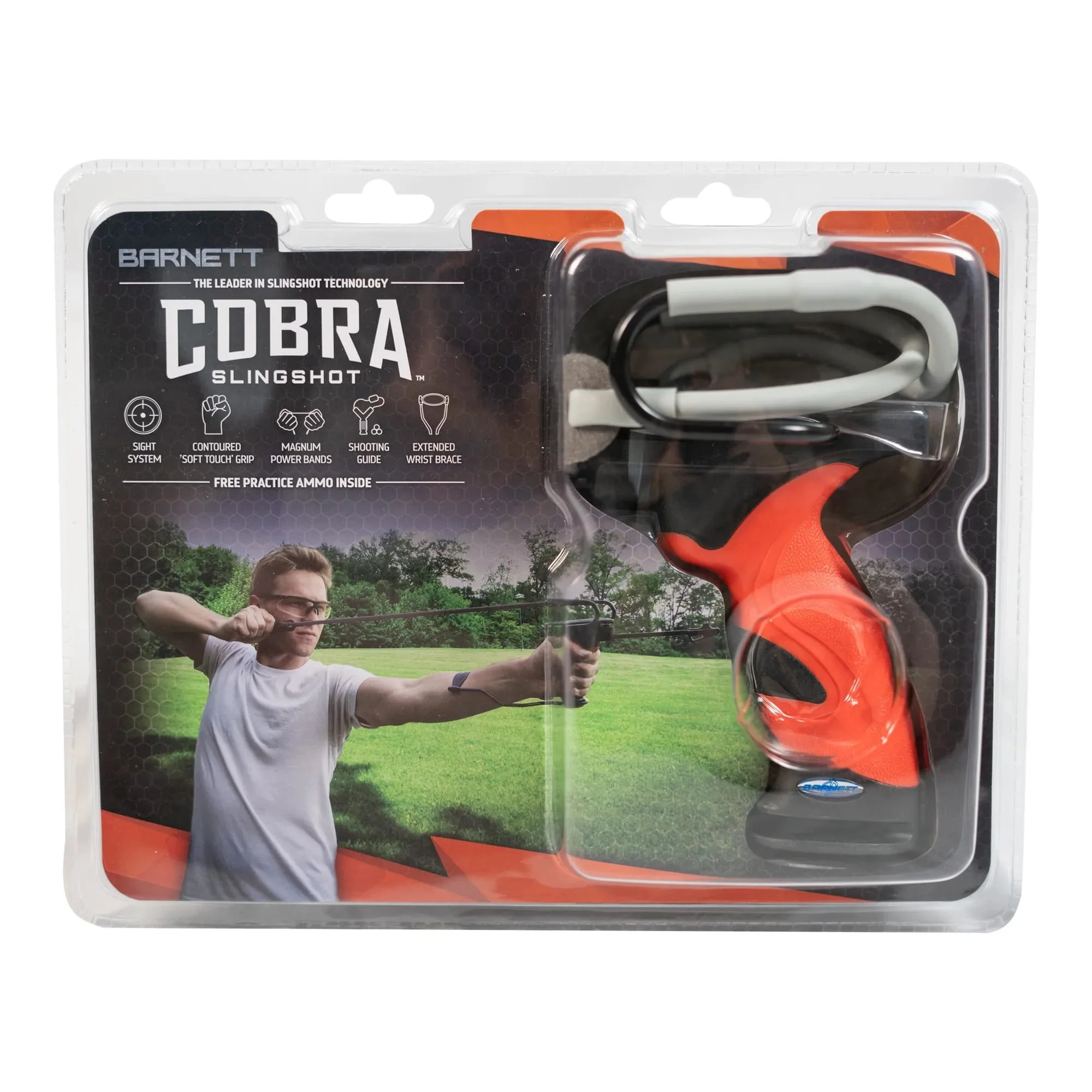 barnett 16043 cobra slingshot with front sight and stabilizer barnett 16043 cobra slingshot with front sight and stabilizer