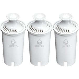 brita standard water filter, replacement filters for pitchers and dispensers, bpa free, 3 count
