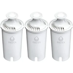 brita standard water filter, replacement filters for pitchers and dispensers, bpa free, 3 count