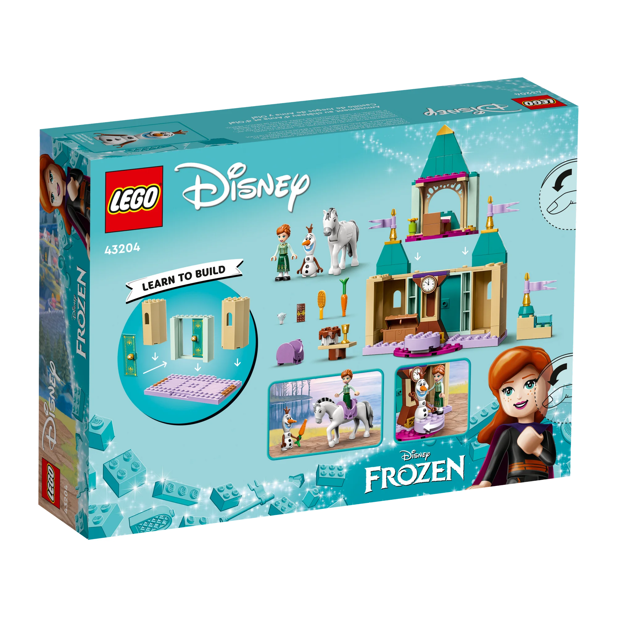 lego disney : anna and olaf's castle fun 108 bricks 43204