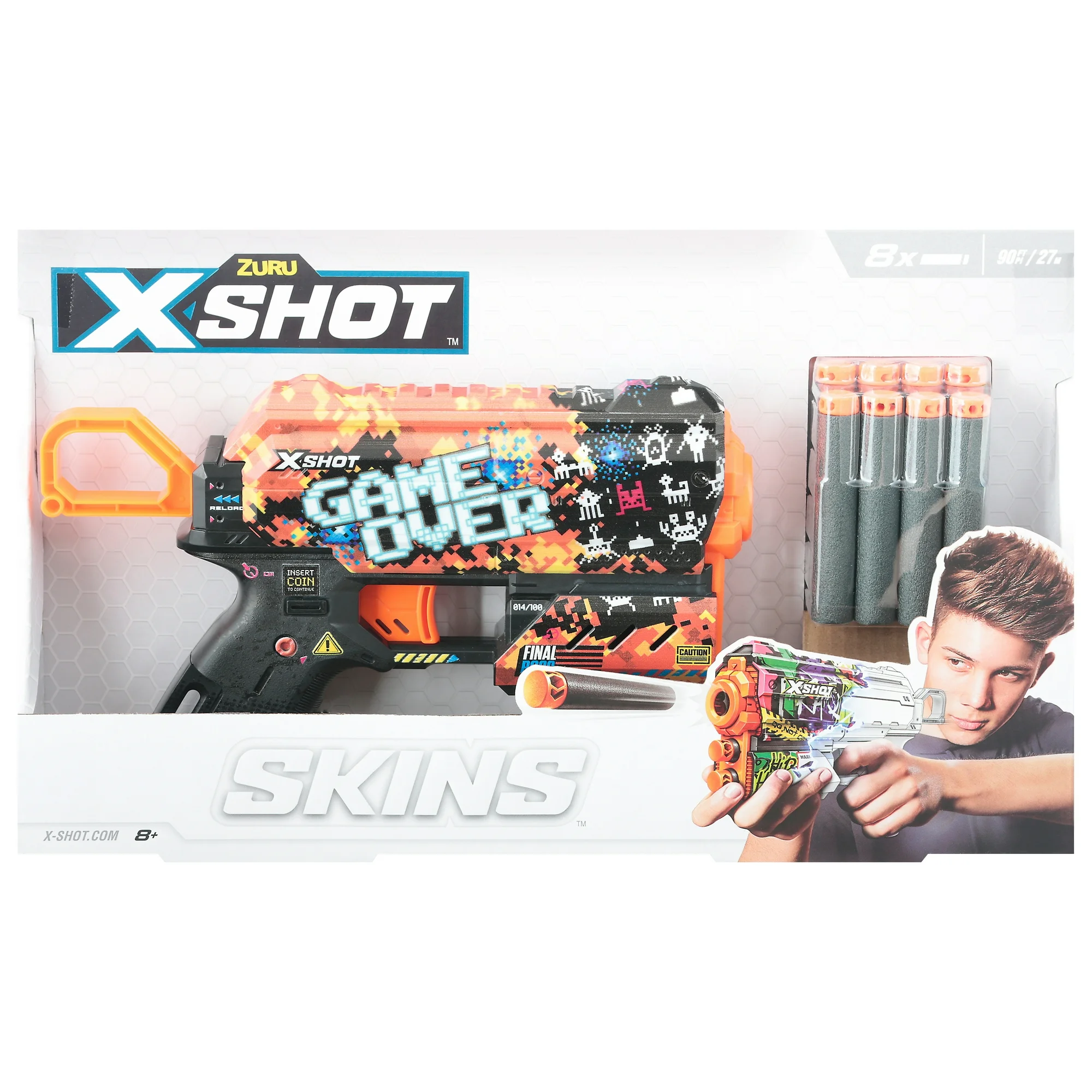 x shot flux game over blaster