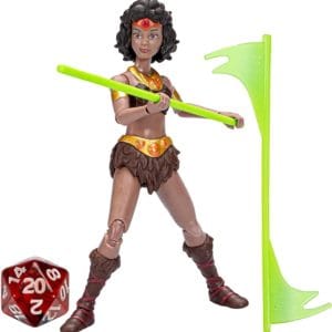 dungeons & dragons cartoon classics 6 inch scale diana the acrobat action figure, d&d 80s cartoon, includes d8 from exclusive d&d dice set