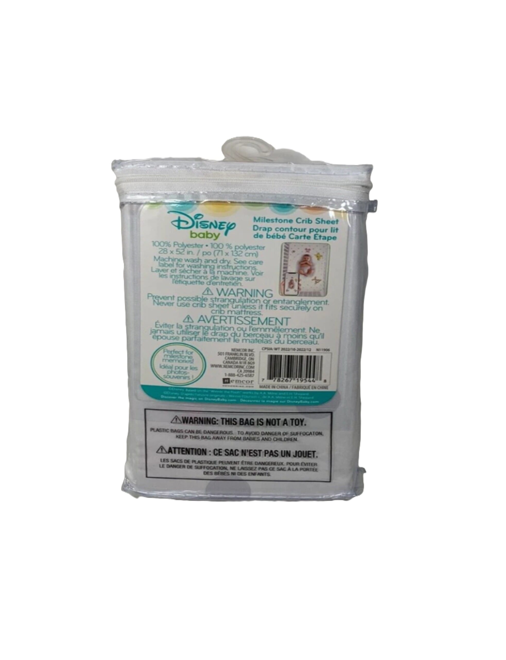 disney baby milestone crib sheet winnie the pooh nip