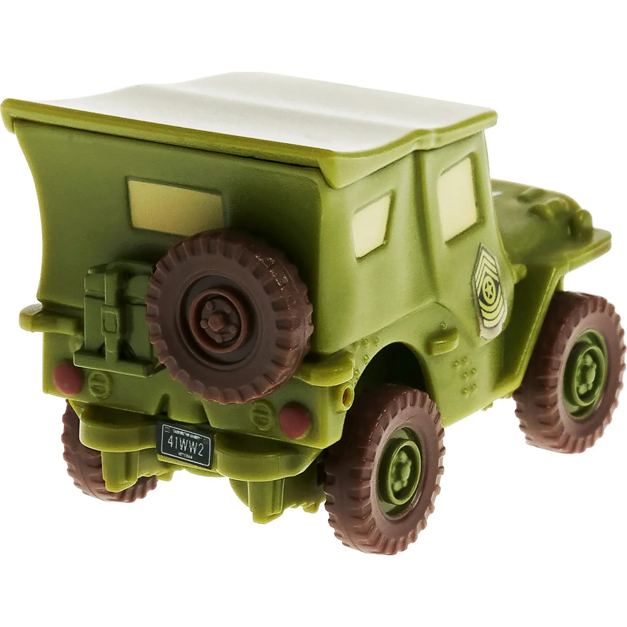 disney pixar cars color changers sarge toy truck in 1:55 scale, water activated