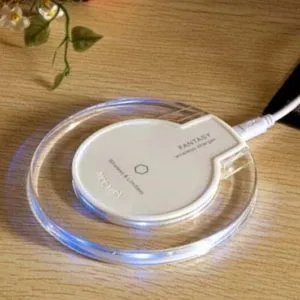 5V 1A Output Qi Standard Ultra-thin Wireless Charger with Charging Indicator, Support QI Standard Phones