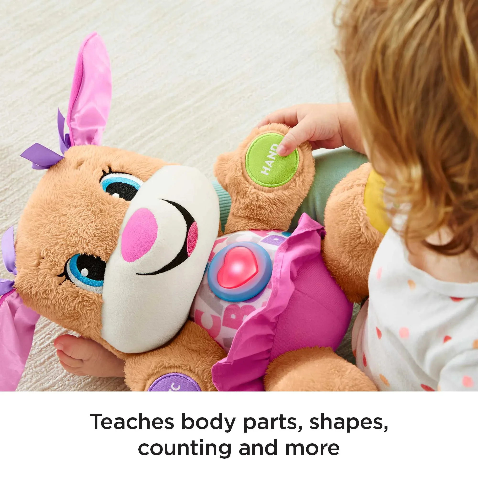 fisher price laugh & learn smart stages sis puppy plush learning toy for baby, infants and toddlers, 6 months and up fisher price laugh & learn smart stages sis puppy plush learning toy for baby, infants and toddlers, 6 months and up