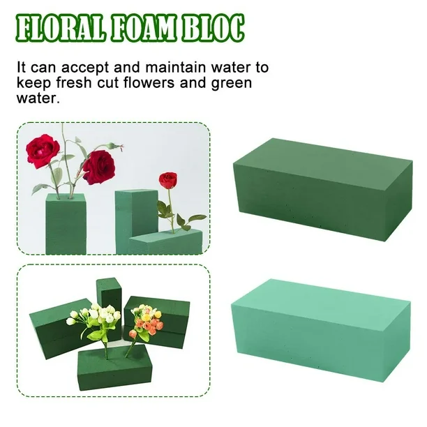 floral arrangement artificial dried fresh flower mud foam holder block brick