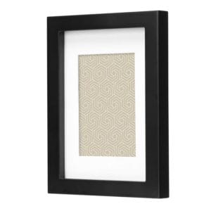 hometrends gallery black picture frame 5 x 7" to 3½ x 5"