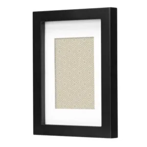 hometrends gallery black picture frame 5 x 7" to 3½ x 5"