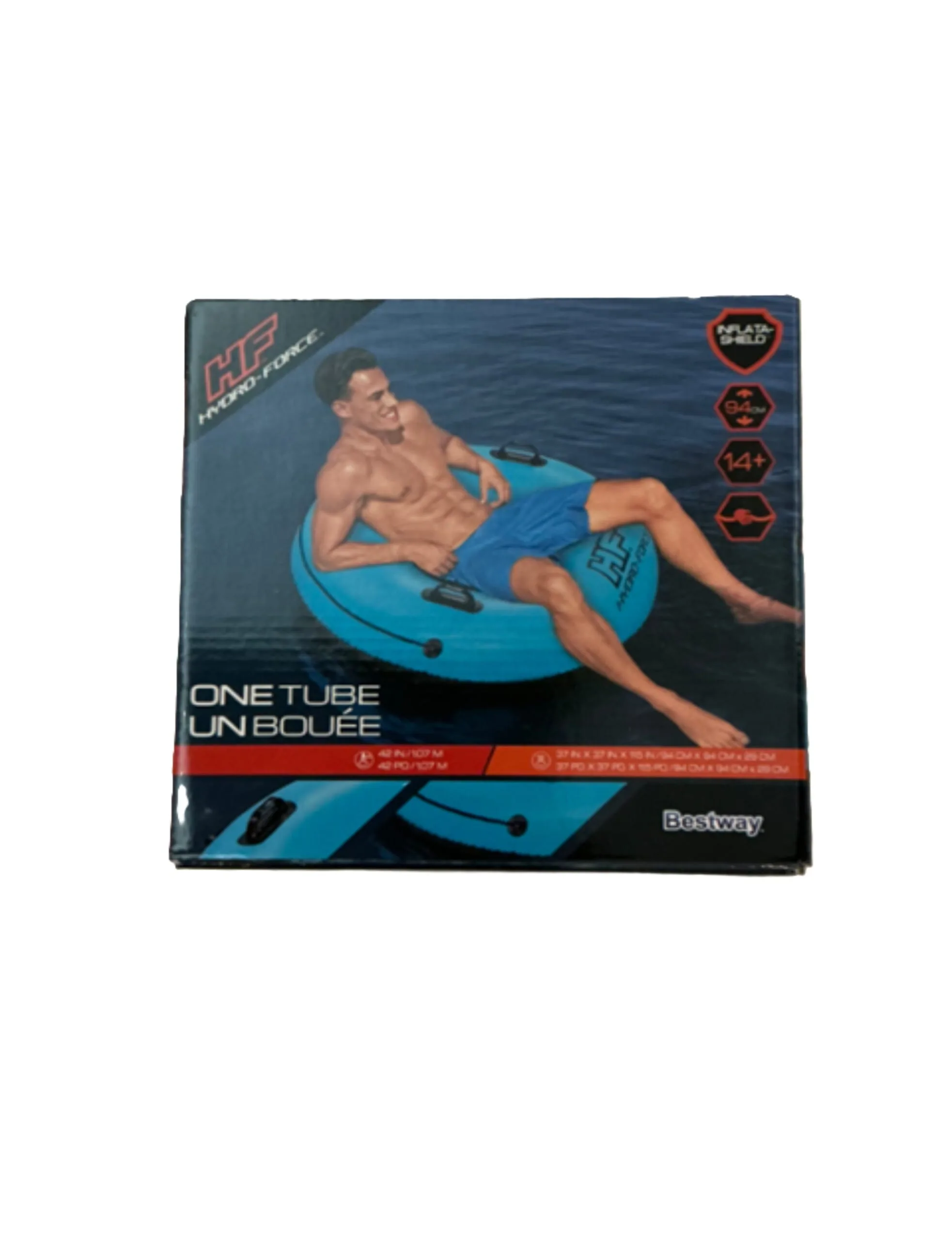 bestway hydro force schwimmring weekend 90 x 29 cm blue