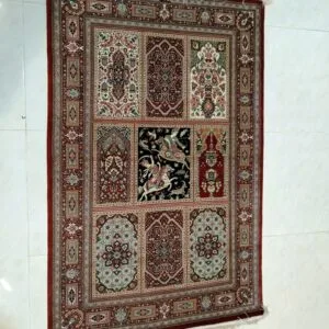 Carpet Genuine 100% Silk Handmade, Qum Sherif, Iran (size 100cmx150cm) - CPT07