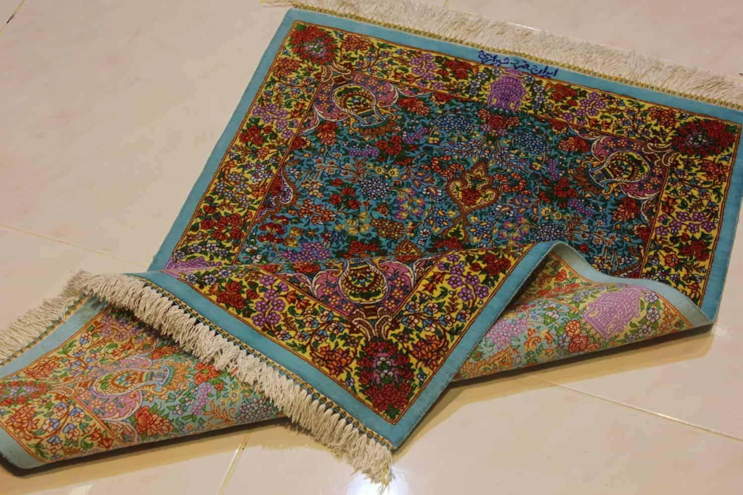 Carpet Handmade Genuine Silk 100% Qum-sherif 60cmx90cm CPT01