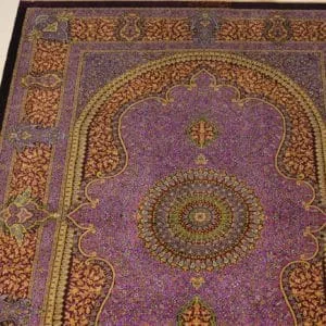 Carpet Genuine 100% Silk Handmade, Qum Sherif, Iran (size 100cmx150cm) - CPT05