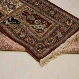 Carpet Genuine 100% Silk Handmade, Qum Sherif, Iran (size 100cmx150cm) - CPT07