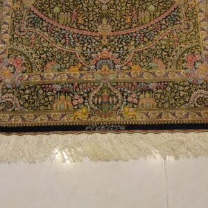 Carpet Genuine 100% Silk Handmade, Qum Sherif, Iran (size 100cmx150cm) - CPT09