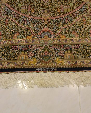 Carpet Genuine 100% Silk Handmade, Qum Sherif, Iran (size 100cmx150cm) - CPT09