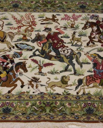 Carpet Genuine 100% Silk Handmade, Kashaan, Iran (size 100cmx150cm) - CPT12