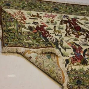Carpet Genuine 100% Silk Handmade, Kashaan, Iran (size 100cmx150cm) - CPT12