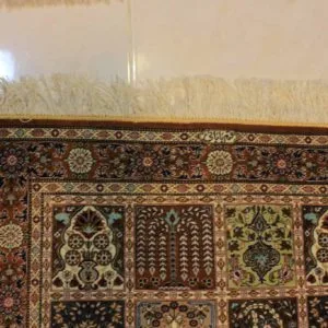 carpet genuine 100% silk handmade, iran (size 80cmx120cm) cpt29