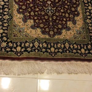 carpet genuine 100% silk handmade, iran (size 80cmx120cm) cpt30