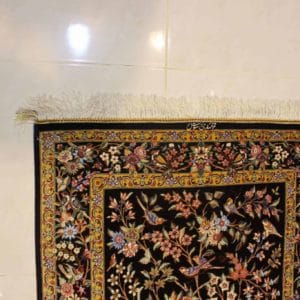 carpet genuine 100% silk handmade, iran (size 80cmx120cm) cpt35