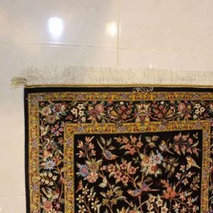 carpet genuine 100% silk handmade, iran (size 80cmx120cm) cpt35