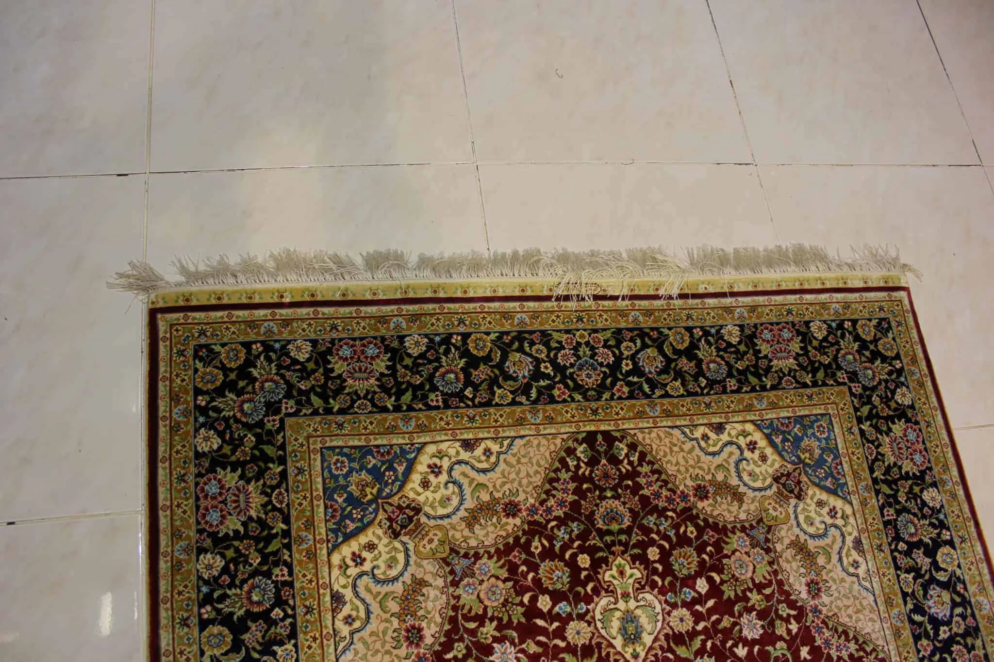 carpet genuine 100% silk handmade, china (size 120cmx180cm) cpt40