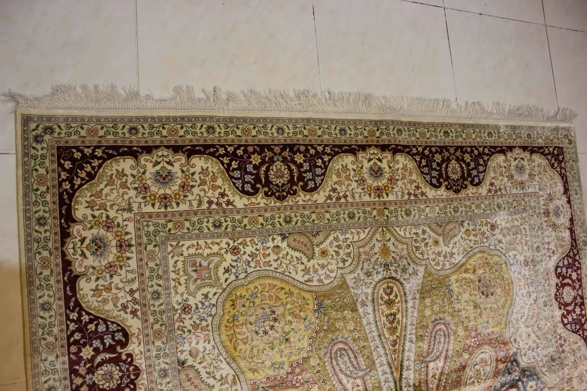 carpet genuine 100% silk handmade, china (size 180cmx280cm) cpt43