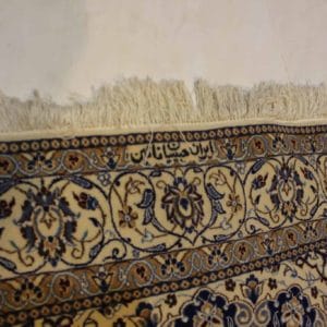 carpet genuine 20% silk, 80% wool, handmade, iran (size 130cmx200cm) cpt47