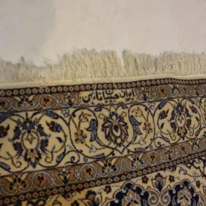 carpet genuine 20% silk, 80% wool, handmade, iran (size 130cmx200cm) cpt47