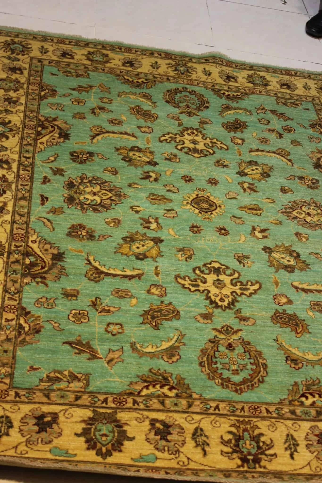 carpet genuine industrial silk, handmade, indian (size 100cmx150cm) cpt56