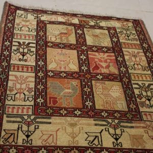 carpet genuine 100% silk cotton mixed, handmade, iran (size 70cmx90cm) cpt67