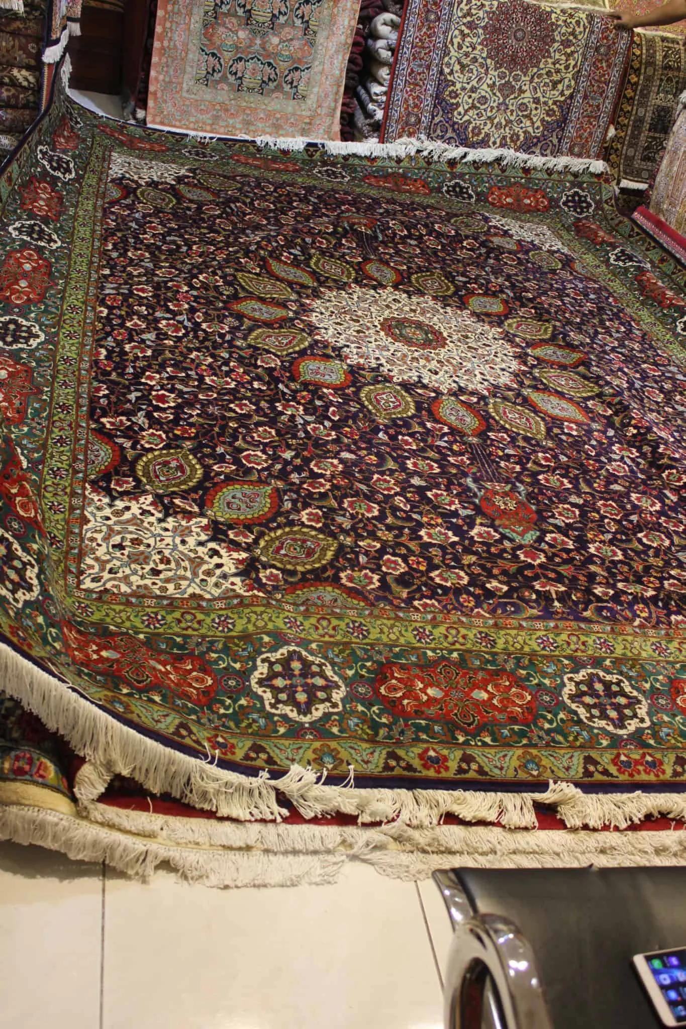 carpet genuine 100% wool , handmade, tabriz, iran (size 300cmx400cm) cpt78