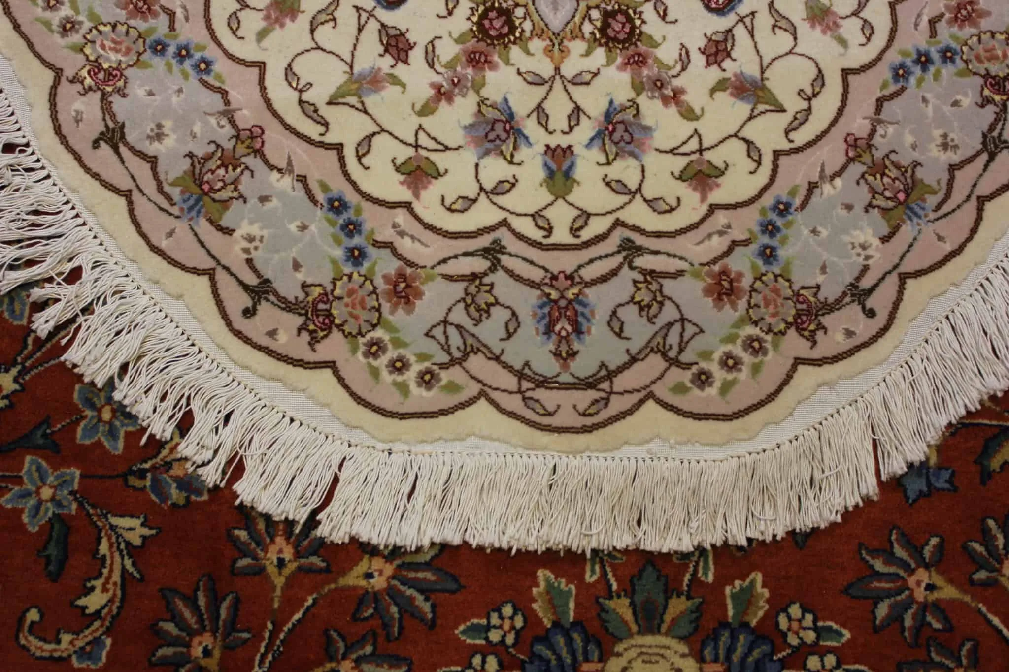 carpet genuine 100% silk wool mixed, handmade, tabriz, iran cpt82