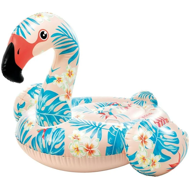 intex tropical flamingo ride on pool float multicolor ages 3+