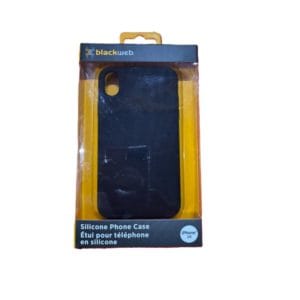 blackweb silicone phone case iphone xr black