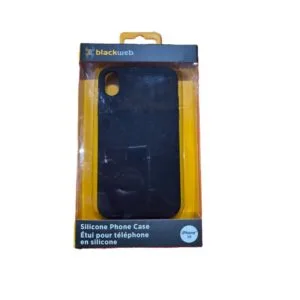 blackweb silicone phone case iphone xr black