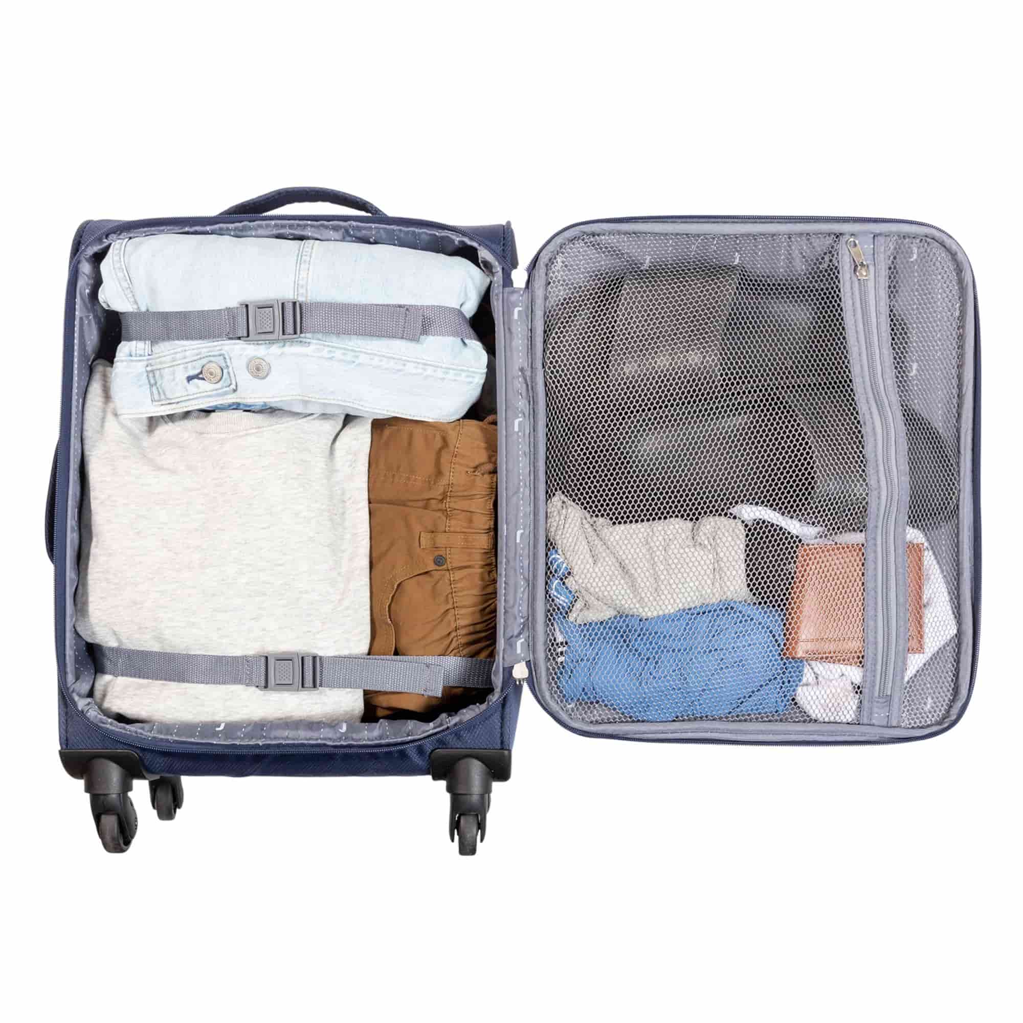 jetstream 20 inch softside rolling spinner upright carry on luggage, navy jetstream 20 inch softside rolling spinner upright carry on luggage, navy