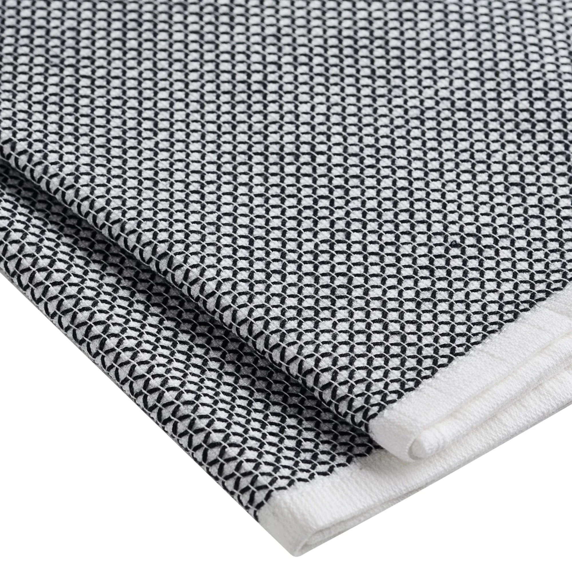 better homes & gardens rich black cotton and polyester woven dual purpose oversized kitchen towels 1 piece